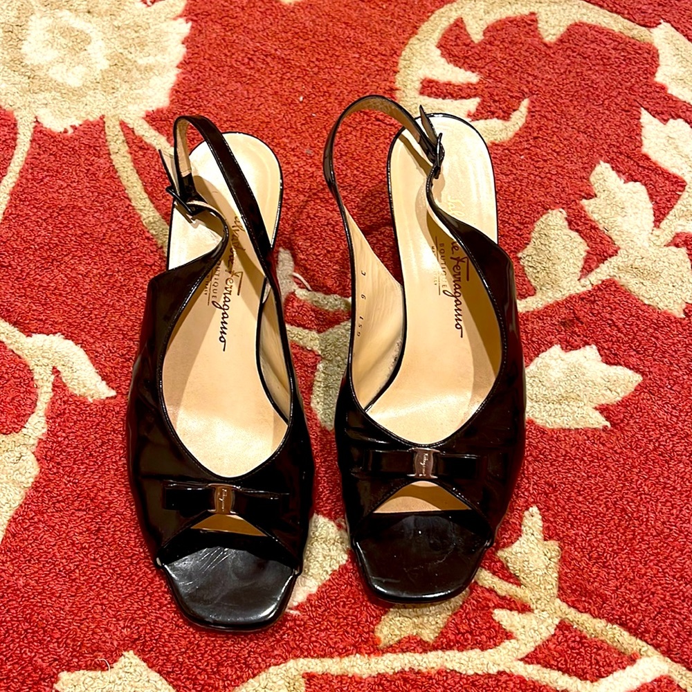 Salvatore Ferragamo sling back heels 9